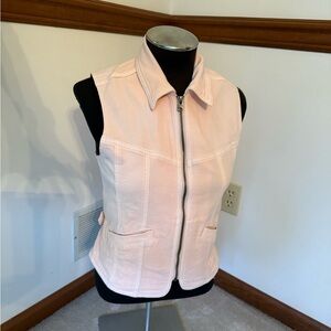 American eagle light pink Jean vest
